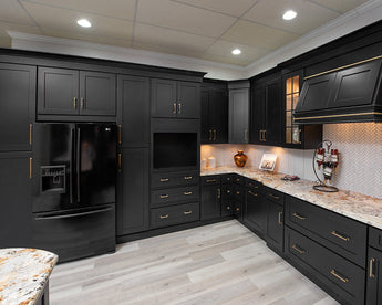 Black Shaker Cabinets